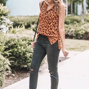 Leopard print tank